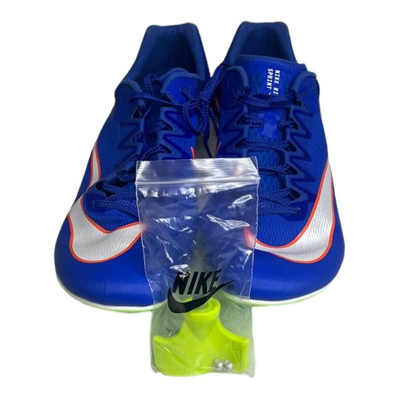 Nike Zoom Rival Sprinter Track Spikes Mens Racer Blue/Lime Size 12.5 DC8753-401 - Picture 6 of 7